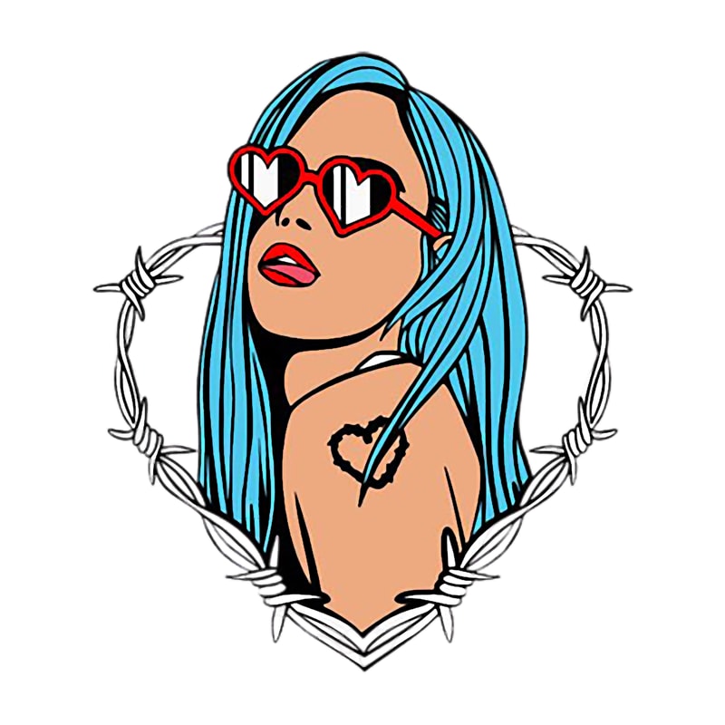 Karol G Bichota and Heart Tattoo.png