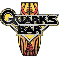 star trek deep space nine quarks bar distressed logo