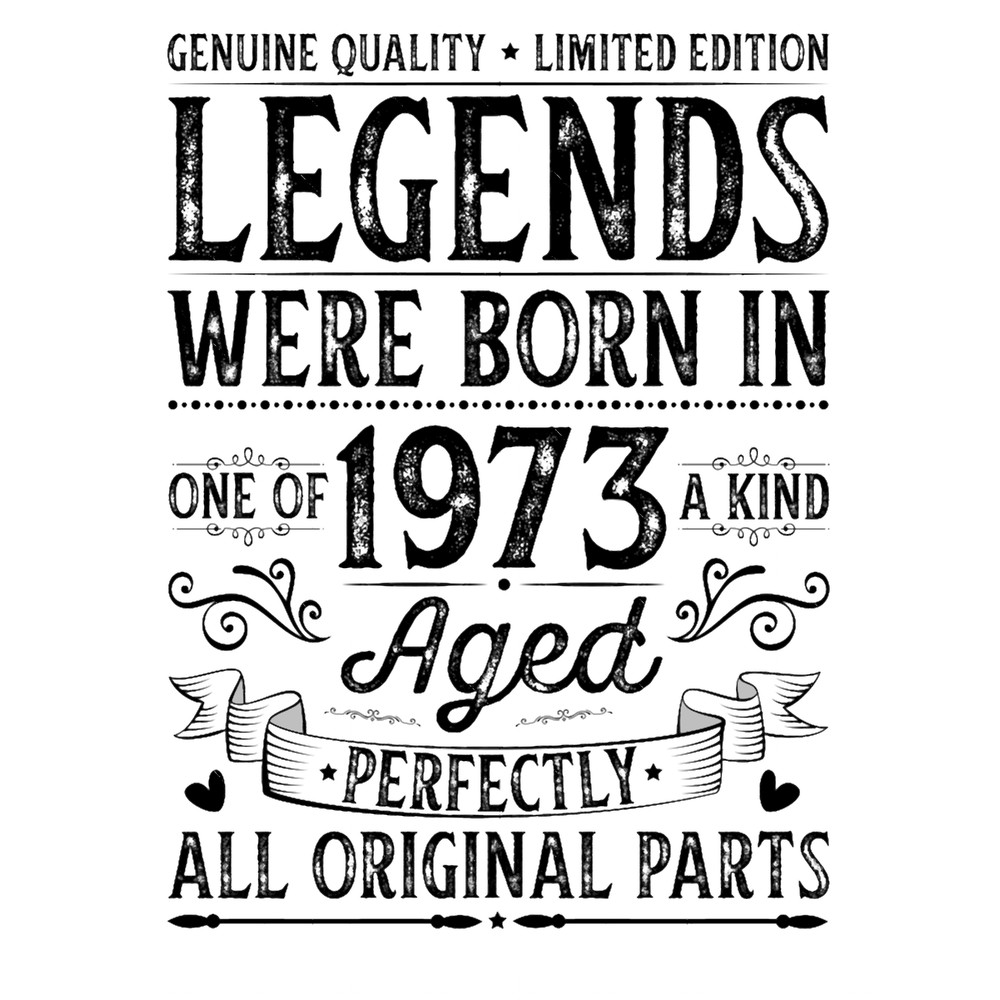 Legends were born in 1973 Black color.png