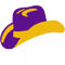 Yeehaw! Purple _amp_ Gold Cowboy Hat.png