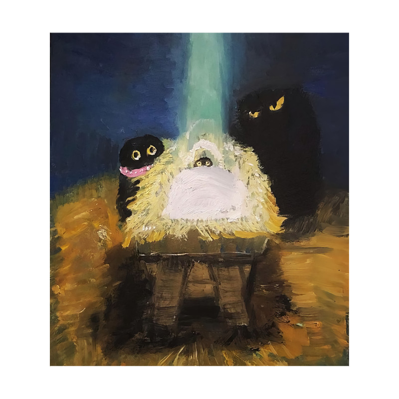 fine art cat black.png