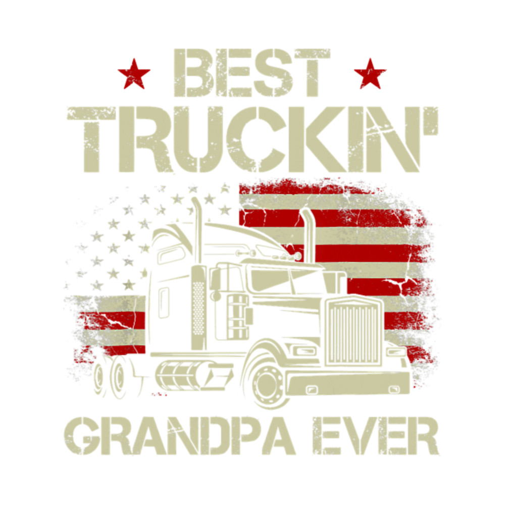 Mens Best Truckin Grandpa Ever American Flag Big Rig Trucker Gift delligatticamilavip21.png