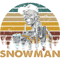 retro vintage snowman Smokey the bandit smile face art .png
