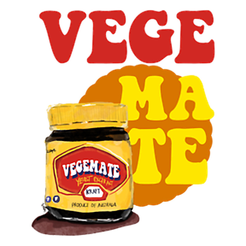 Vegemite Mate Australia Australian Food Iconic Down under Jam Breakfast Funny Icon Unique Bright Ret.png