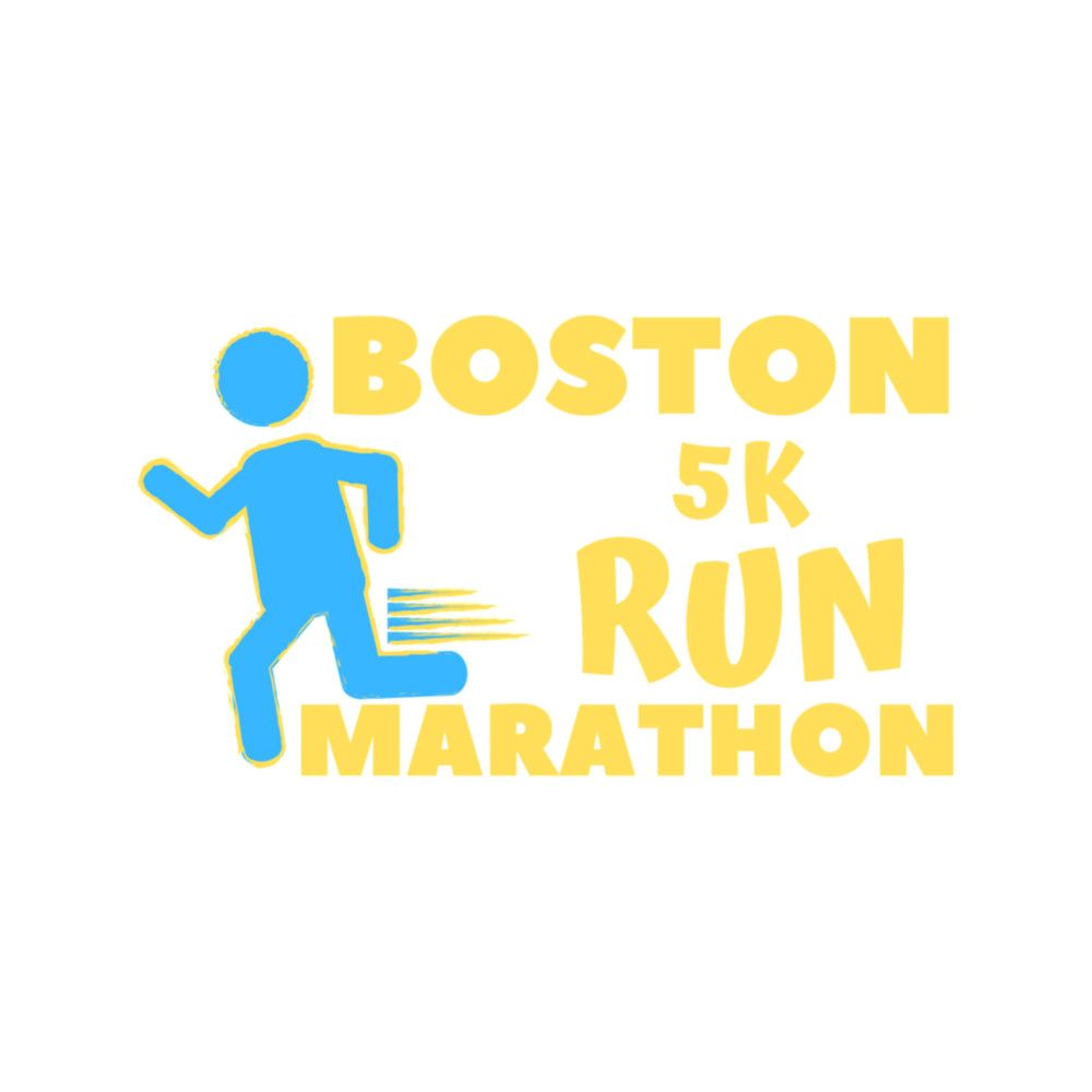 Boston 5K Marathon - 10K, Full, Half Marathoner Gift, Runner_s Gift, Running Gift,Blue, Yellow Ess (1).png