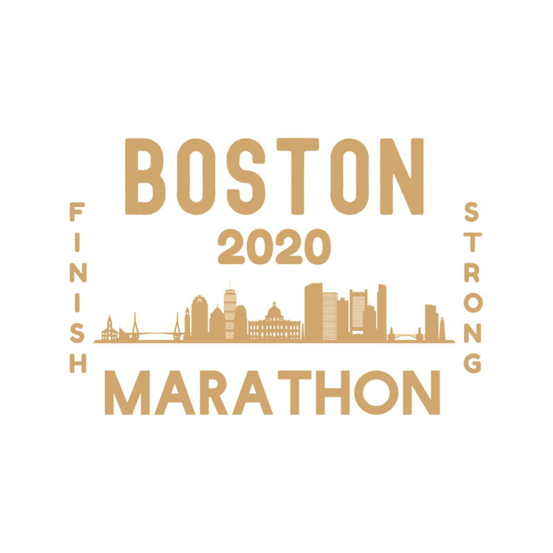Boston Marathon 2020 - 5K, 10K, Full, Half Marathoner Gift, Runner_s Gift, Running Gift,Gold, Yell.png