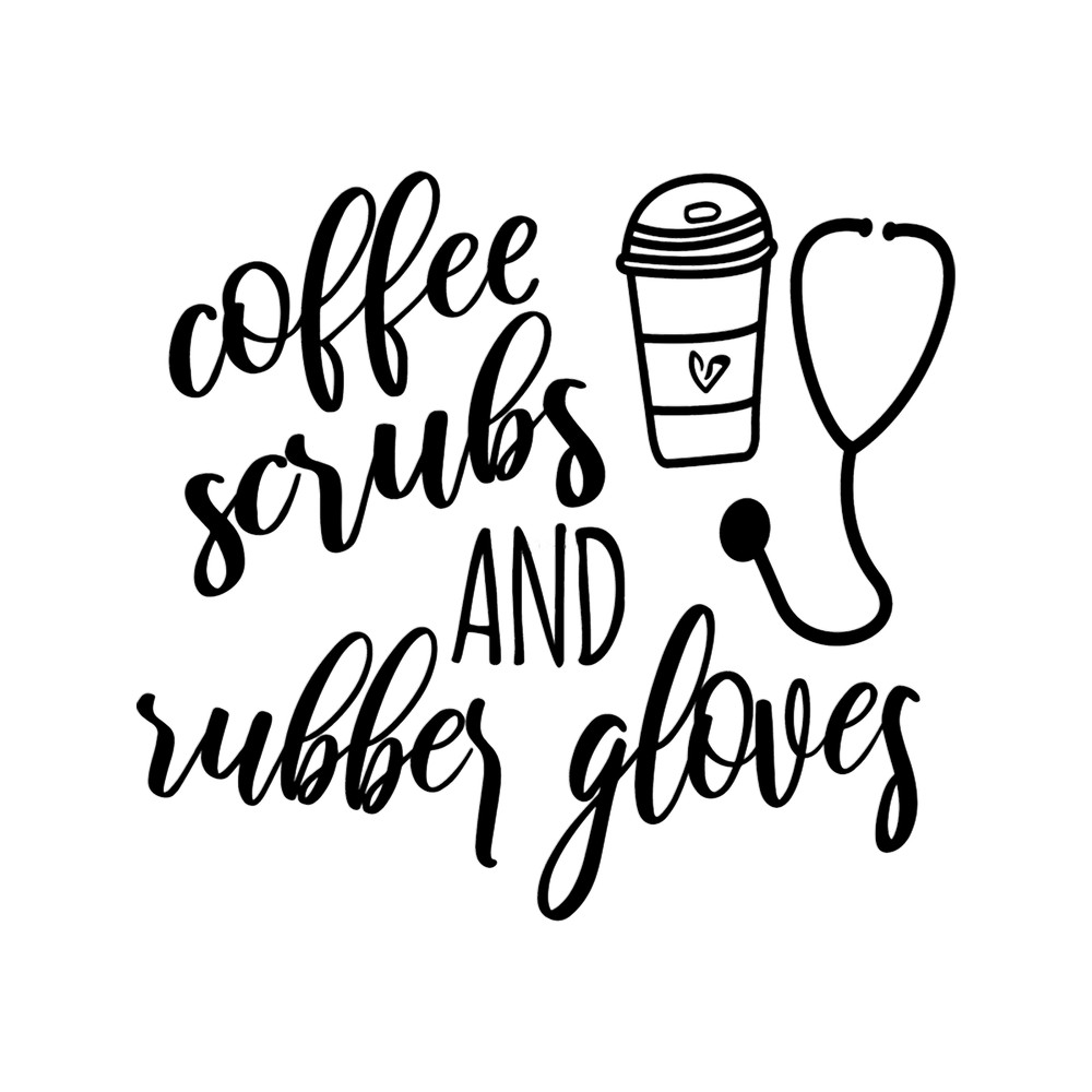 Nurse Coffee Scrubs and Rubber Gloves.png
