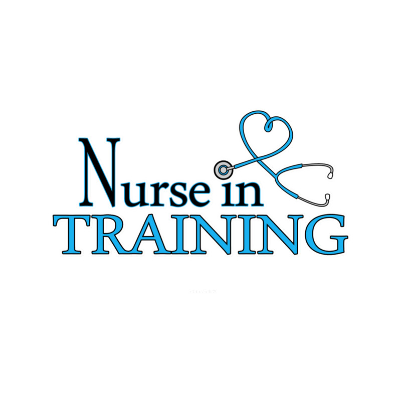 Nurse in Training Blue Heart Stethoscope.png