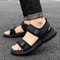 Mens Non-Slip Sandals for Summer, Wear-Resistant Breathable, Lightweight White-Soled Casual Business and Beach Shoes