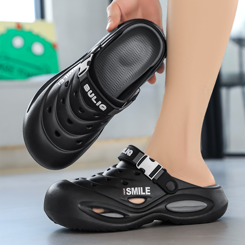 Comfortable Mens Shoes, A Pair of Wear-Resistant Non-Slip Clogs for Men, New Sports Beach Shoes for Outer Wear
