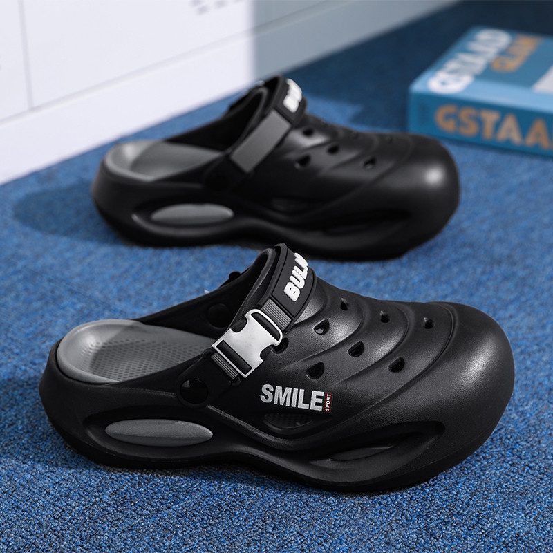 Comfortable Mens Shoes, A Pair of Wear-Resistant Non-Slip Clogs for Men, New Sports Beach Shoes for Outer Wear