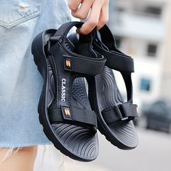 summer leisure men sandals, beach holiday sandals men shoes, outdoor retro sneakers comfortable casual sandals for men