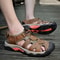 Classic Genuine Leather Sandals, Summer Mens Sandals, Fashion Outdoor Hiking Shoes, Lightweight Breathable Non-slip