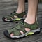 Classic Genuine Leather Sandals, Summer Mens Sandals, Fashion Outdoor Hiking Shoes, Lightweight Breathable Non-slip