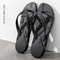 Men Slippers, Fashion Black Massage Flip Flops, Casual Non Slip Beach Slides, Comfortable Chanclas Hombre