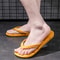 Men Slippers, Fashion Black Massage Flip Flops, Casual Non Slip Beach Slides, Comfortable Chanclas Hombre