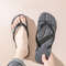 Men Slippers, Fashion Black Massage Flip Flops, Casual Non Slip Beach Slides, Comfortable Chanclas Hombre