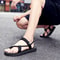 Summer New Mens Sandals Roman Gladiator Shoes Outdoor Beach Flip Flops Leisure Driving Slippers Cas 3