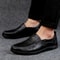 Handmade Mens Casual Flats Shoes Comfortable Soft Sole Loafers Fashion Business Style Formal Shoes 2