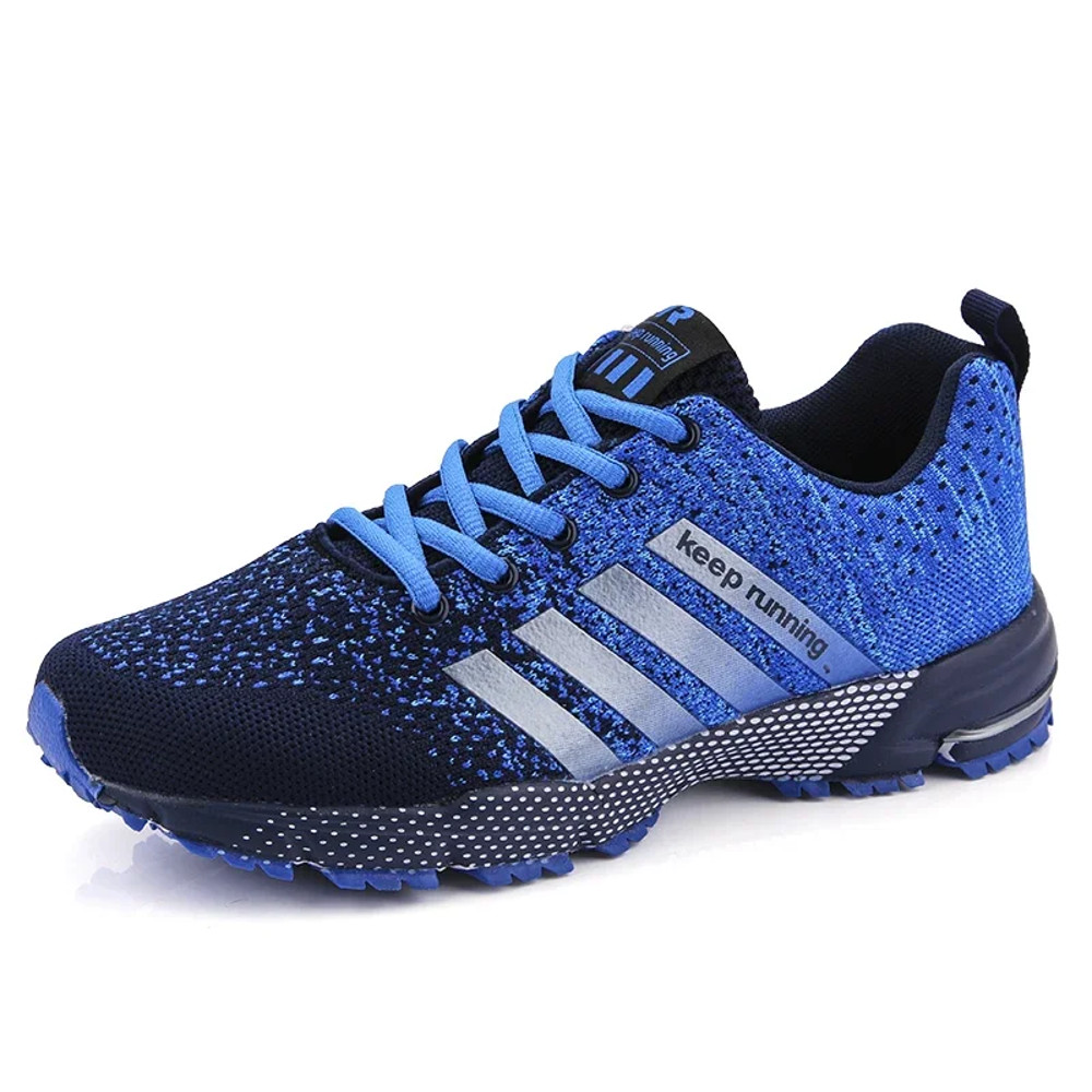 Fashion Men Sneakers, Breathable Mesh Comfortable Black Sports Shoes, Outdoor Casual Running Mens Shoe, Anti-Slip