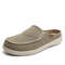 Mens Canvas Slip On Half Shoes Summer Casual Slippers Lightweight Breathable Zapatillas 7
