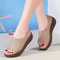 Women Shoes New, Open Toe Genuine Leather Soft Sole Loafers, Comfortable Pumps French Casual Fashion Slip-on