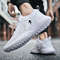 White Fashion Gym Casual Lightweight Walking Shoes High Quality Breathable Mesh Sneakers Plus Size 1