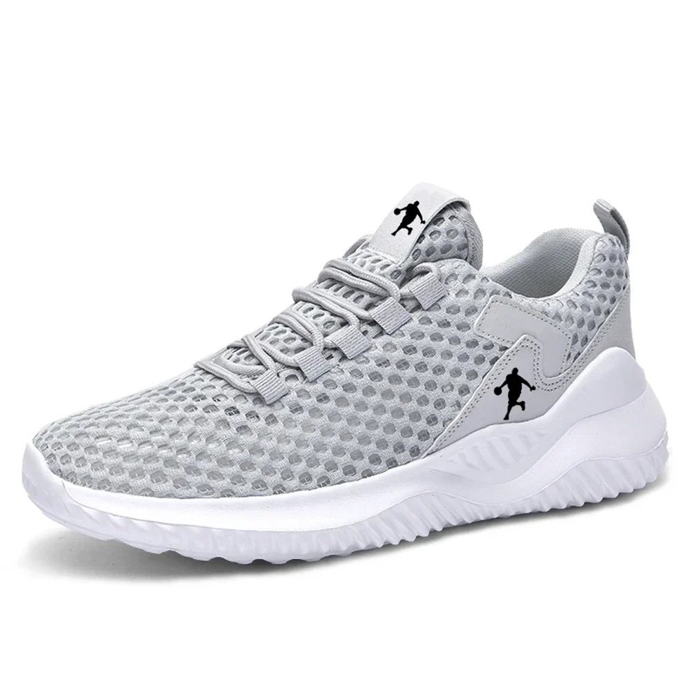 White Fashion Gym Casual Lightweight Walking Shoes High Quality Breathable Mesh Sneakers Plus Size 8