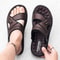 Mens Summer Sandals, Open Toe Flat Casual Shoes for Men, Outdoor Walking Sandals, Beach Shoes, Sandalias Hombre
