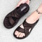 Mens Summer Sandals, Open Toe Flat Casual Shoes for Men, Outdoor Walking Sandals, Beach Shoes, Sandalias Hombre