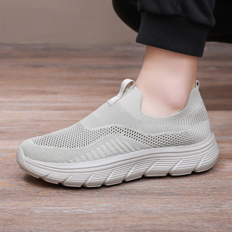 Mens Walking Shoes Lightweight Casual Mesh Sneakers Slip On Tennis Shoes Fashion Running Trainers C 3