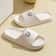 Printting Cute Bear Women Slippers, Indoor Summer Soft Cartoon Sandals, Anti-Slip Bathroom Comfy Outdoor Leisure Shoes