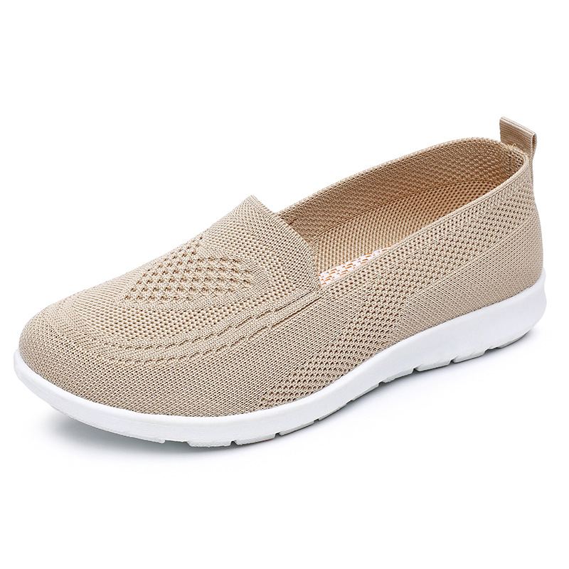 Spring Summer Womens Shoes, Casual Breathable Chunky Sole Flat Sneakers, Lightweight Walking Shoes, Cheap Shoes