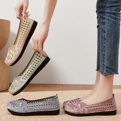 breathable hanfu shoes in spring and autumn, womens shoes with soft soles, fabric shoes, traditional ethnic style