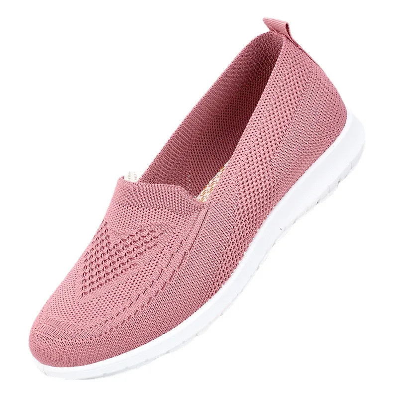 Womens Summer Shoes Soft Sole Casual Flats For Ladies New Moms Single Shoes Lightweight Breathable 4