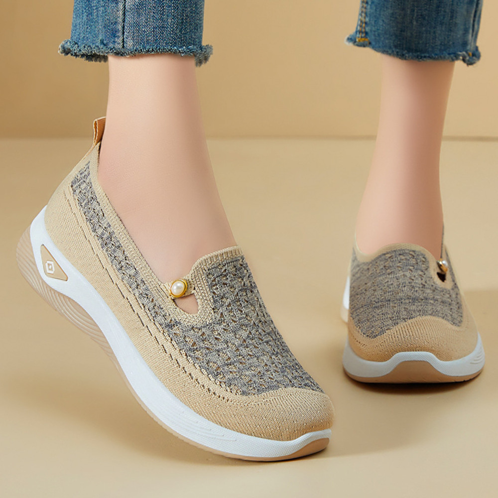 Lightweight Shoes for Women Spring Autumn, Casual Soft Sole Single Shoe, Breathable Womens Shoes, Comfortable Mother