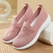 Womens Summer Soft Embroidery Flat Shoes, Knitted Breathable Shoes, Chinese Flower Style Casual Flats, New Fashion