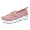 Womens Summer Soft Embroidery Flat Shoes, Knitted Breathable Shoes, Chinese Flower Style Casual Flats, New Fashion