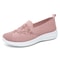 Womens Summer Soft Embroidery Flat Shoes, Knitted Breathable Shoes, Chinese Flower Style Casual Flats, New Fashion