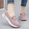 Women Casual Shoes Fashion Breathable Mesh Flat Sneakers Women Gym Shoes Comfortable Walking Pink F 1