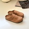 Leather Boken Slippers New Soft Bottom Half Drag Shoes For Men And Women Casual Outdoor Indoor Genu 5