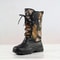 Waterproof Fishing Boots New Big Tree Camouflage Mens Shoes Winter Plush Boots High Top Snow Boots 7