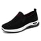 Knitted Breathable Womens Shoes Spring And Summer Sports Running Shoes Casual Platform Work Shoes 4