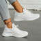 Women Shoes Casual Sneaker, New Fashion Leisure Sports, Cross-Border Factory Wholesale Trend Fly Weaving Single Shoes