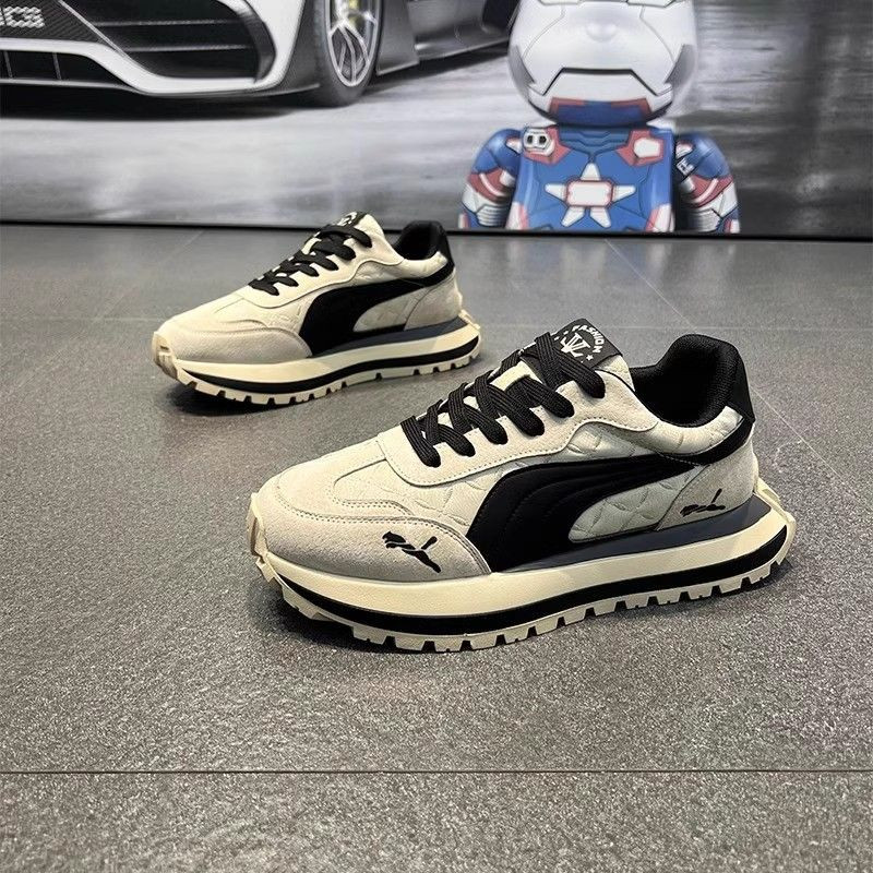 Mens Sports Shoes, Summer Casual Shoes, Thick Soled Comfortable Men's Shoes, Non-slip Outdoor Fashion Casual Board Shoe