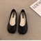 Leather Womens Toe Separator Loafers, Comfortable Flat Slip-On Shoes, Breathable Casual Everyday Comfort Footwear