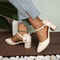 Fairy Style ThinStrap High Heels Spring Summer Bowknot Pumps With Golden Buckle Chic Comfortable W 1