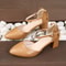 Fairy Style ThinStrap High Heels Spring Summer Bowknot Pumps With Golden Buckle Chic Comfortable W 7