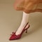 Elegant Womens Patent Leather Stilettos New Arrival Pointed Toe High Heels With Bowknot For Party 1