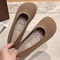 Casual Women Flats Knitted Breathable Sneakers Ladies Soft Bottom Ballet Loafers Comfortable Slip O 2